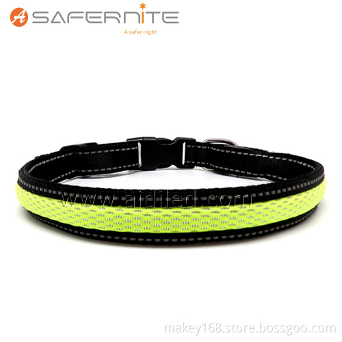Nylon Led Glow Up Safety Dog Collar